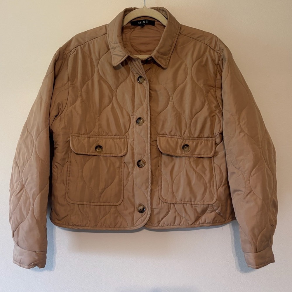 Mine Beige Quilted Jacket